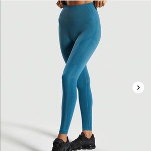 Blue Geo seamless leggings